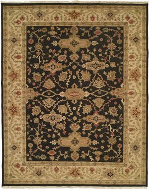 Kalaty Soumak Su-147 Black-Ivory Area Rug Clearance 