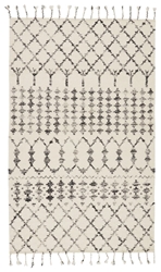 Rugstudio Sample Sale 186019R Ivory - Black 186019R Area Rug Last Chance| Size| 18 Returnable Sample Swatch 