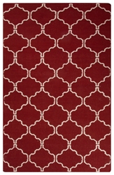 Jaipur Living Maroc Delphine Mr130 Brick Red Area Rug Clearance| Size| 5 x 8 