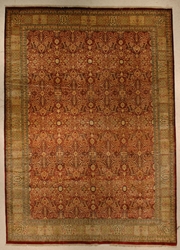 J Aziz Haj Jalili V-1603 Maroon - Gold Area Rug Last Chance 