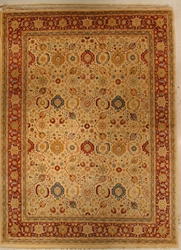 J Aziz Haj Jalili V-1647 Ivory - Red Area Rug Last Chance 