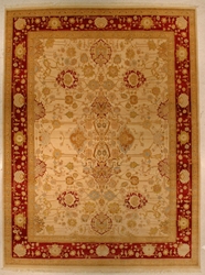 J Aziz Haj Jalili V-1663 Ivory - Red Area Rug Last Chance 