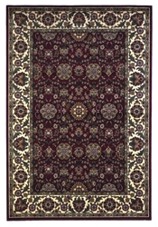 Kas Cambridge 7306 Red-Ivory Area Rug Clearance| Size| 77 Octagon 