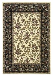 Kas Cambridge 7310 Ivory-Black Area Rug Clearance| Size| 77 Octagon 