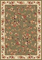 Kas Cambridge 7332 Sage-Ivory Area Rug Clearance| Size| 77 Octagon 