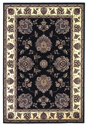 Kas Cambridge 7339 Black-Ivory Area Rug Clearance| Size| 20 x 31 