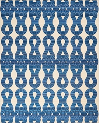 Barclay Butera BBL20 Bb201 Ivory - Navy Area Rug| Size| 86 x 116 