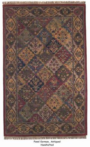 ORG Handtufted Panel Kerman Antiqued Area Rug Last Chance| Size| 2 6 X 4 6 