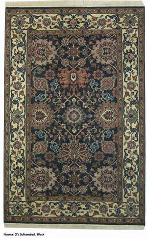 ORG Nuance Sultanabad Black-Beige Area Rug Last Chance 