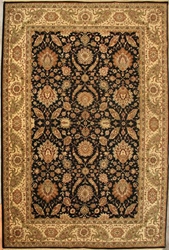 ORG Jaipur OM-1 Black-Gold Area Rug Last Chance 