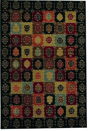 Rugstudio Famous Maker 38115 Ebony Area Rug Last Chance 